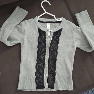 Girls button up sweater